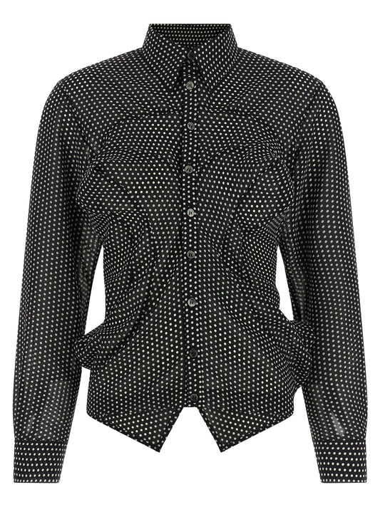 Junya Watanabe Polka Dot Shirt — Women's Silk-Effect