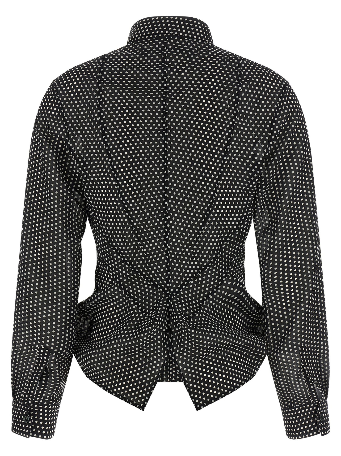 Junya Watanabe Polka Dot Shirt — Women's Silk-Effect