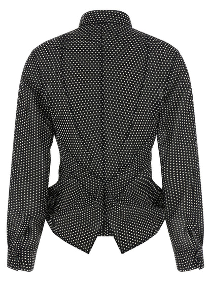 Junya Watanabe Polka Dot Shirt — Women's Silk-Effect