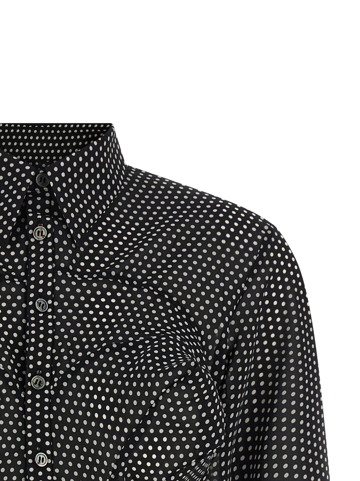 Junya Watanabe Polka Dot Shirt — Women's Silk-Effect