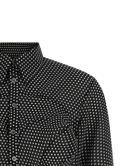 Junya Watanabe Polka Dot Shirt — Women's Silk-Effect