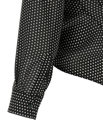 Junya Watanabe Polka Dot Shirt — Women's Silk-Effect