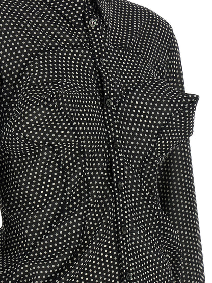 Junya Watanabe Polka Dot Shirt — Women's Silk-Effect