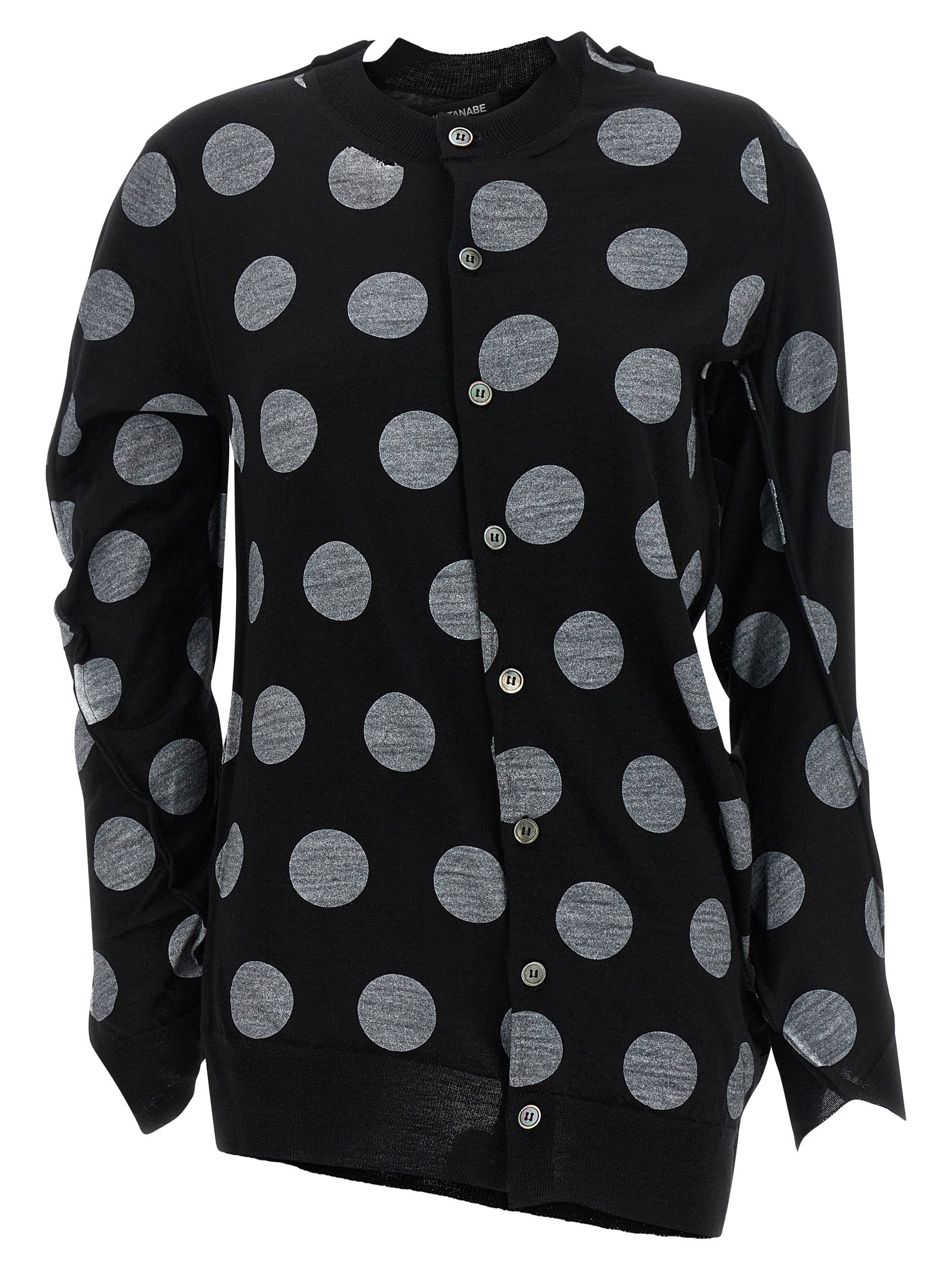 Junya Watanabe Polka Dot Maxi Cardigan – Knitwear 2026