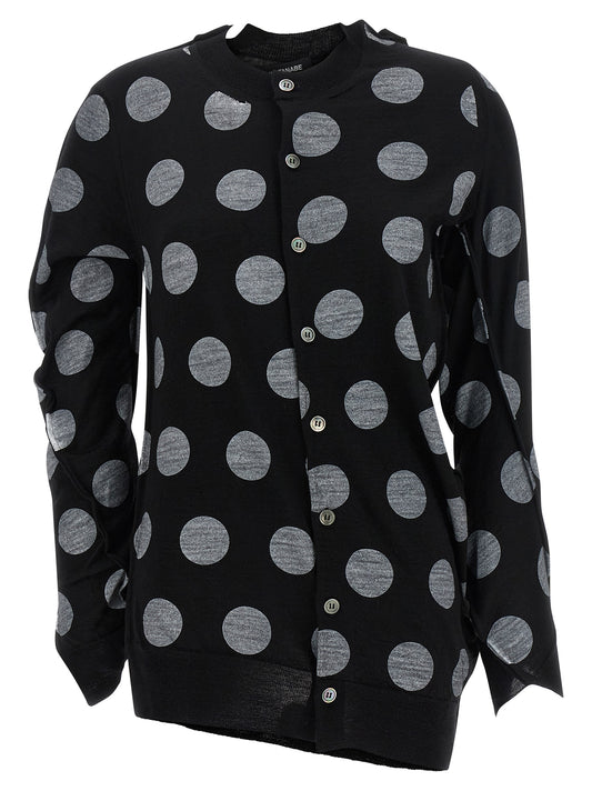 Junya Watanabe Polka Dot Maxi Cardigan – Knitwear 2026