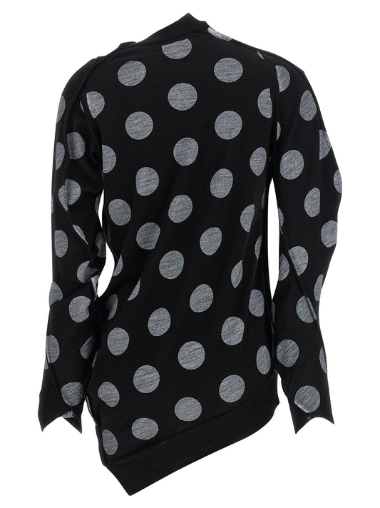 Junya Watanabe Polka Dot Maxi Cardigan – Knitwear 2026