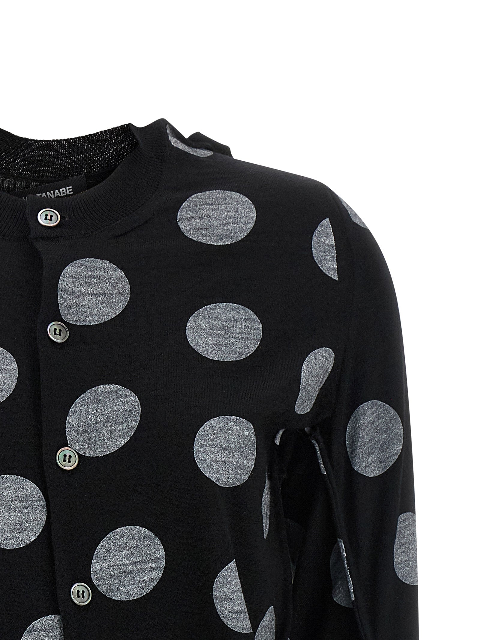 Junya Watanabe Polka Dot Maxi Cardigan – Knitwear 2026