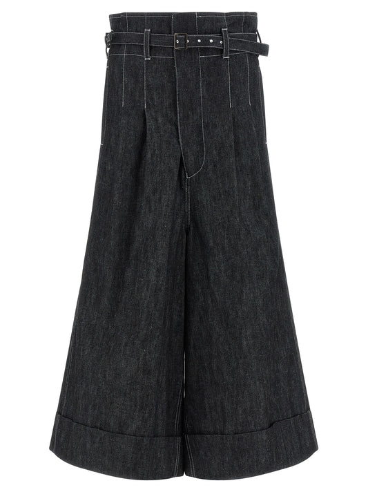 Junya Watanabe High Waist Jeans for Women — Black