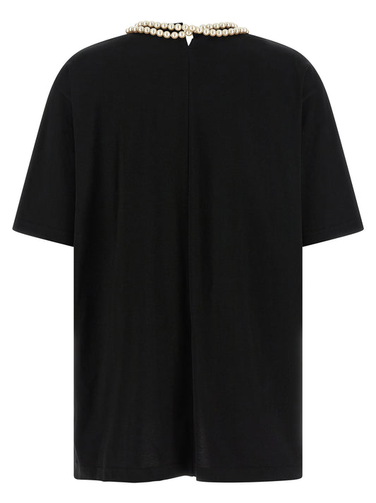 Junya Watanabe Pearl Necklace T‑shirt — Topwear for Women