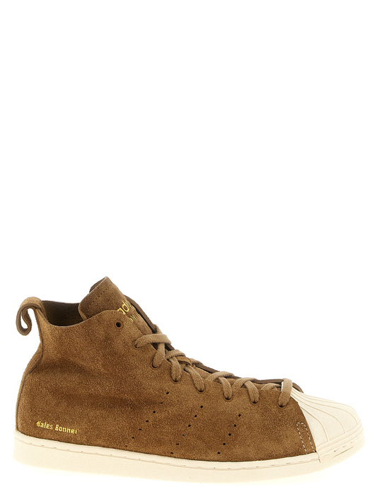 Adidas Originals Superstar Hi Sneakers — Womens Beige