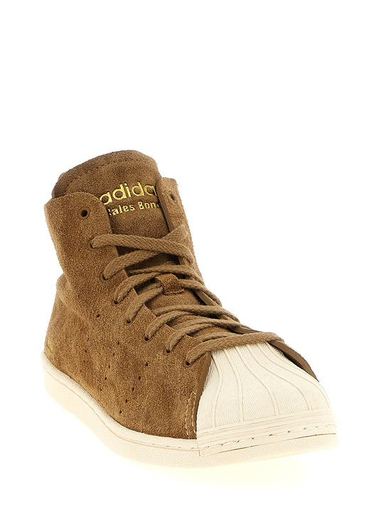 Adidas Originals Superstar Hi Sneakers — Womens Beige