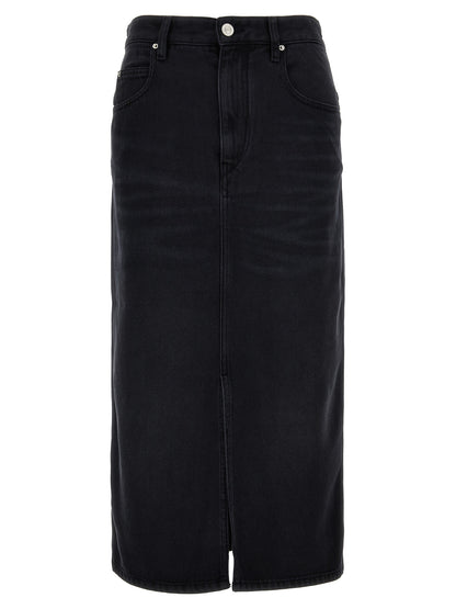 Isabel Marant Tilauria Skirt - Denim Split Skirt