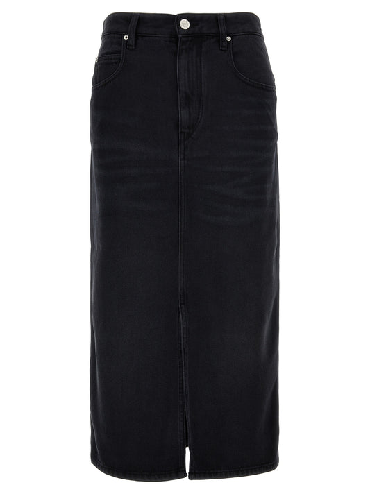 Isabel Marant Tilauria Skirt - Denim Split Skirt