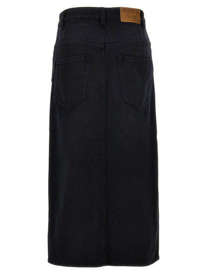 Isabel Marant Tilauria Skirt - Denim Split Skirt