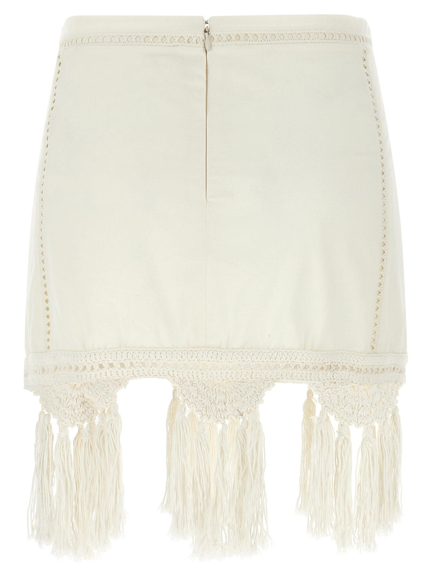 Isabel Marant Sandra Skirt — White Mini Skirt