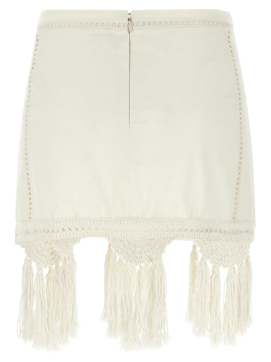 Isabel Marant Sandra Skirt — White Mini Skirt