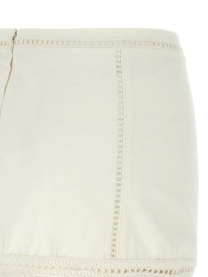 Isabel Marant Sandra Skirt — White Mini Skirt