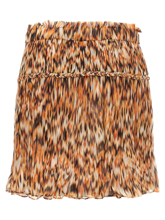 Isabel Marant Roumi Skirt — Orange Mini Skirt