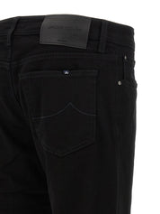 Jacob Cohen Bard Jeans — Slim Straight Black Jeans