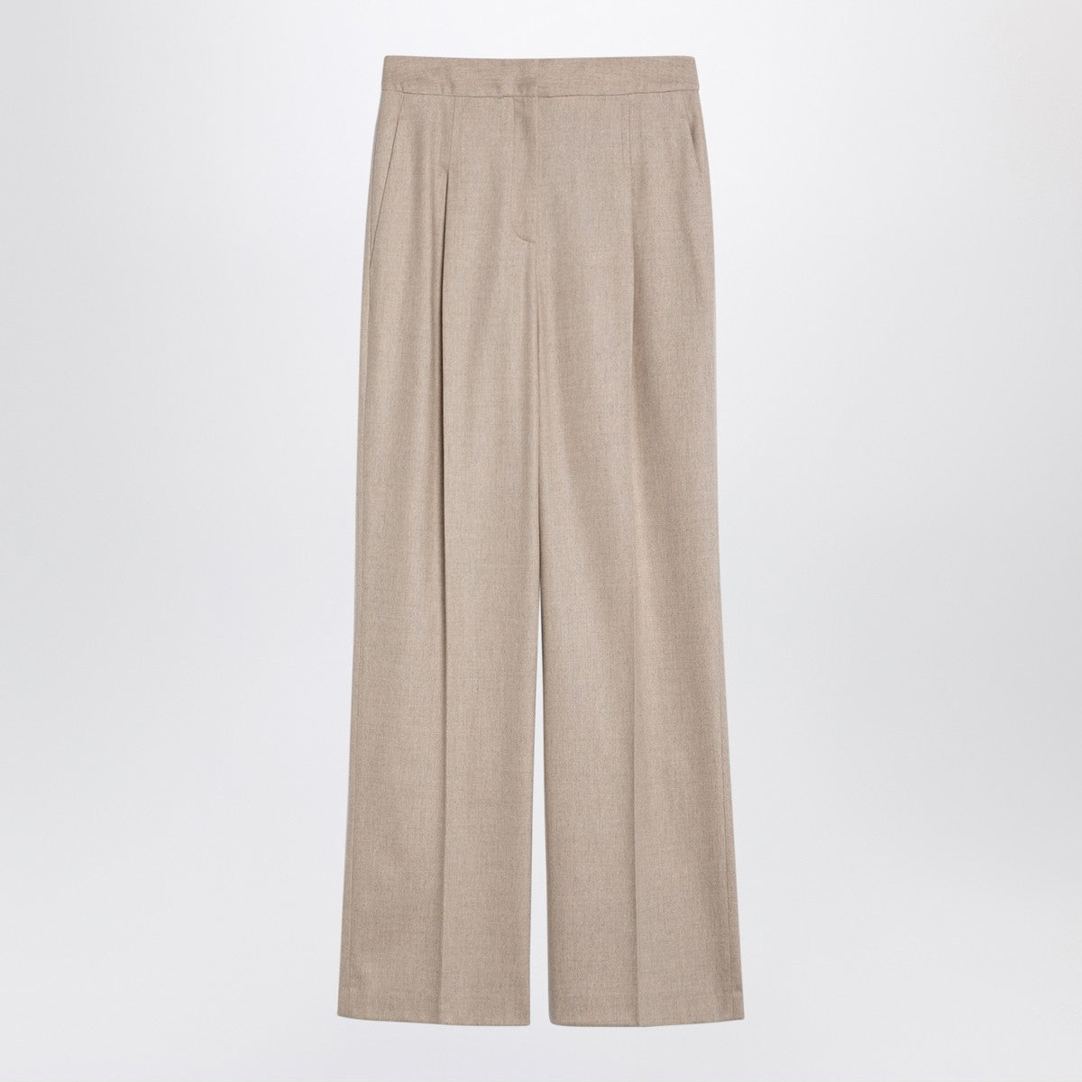 Beige Wool & Cashmere Trousers — LouLou De Saison