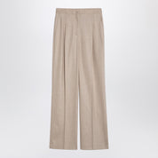 Beige Wool & Cashmere Trousers — LouLou De Saison