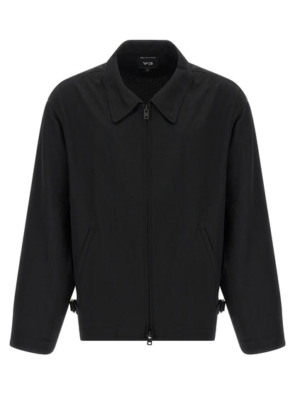Y-3 Bluson Overshirt Jacket for Men — Black, FW25