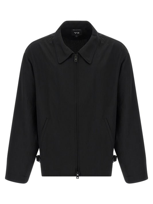 Y-3 Bluson Overshirt Jacket for Men — Black, FW25