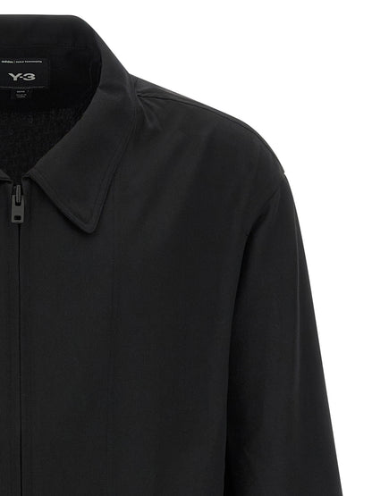Y-3 Bluson Overshirt Jacket for Men — Black, FW25