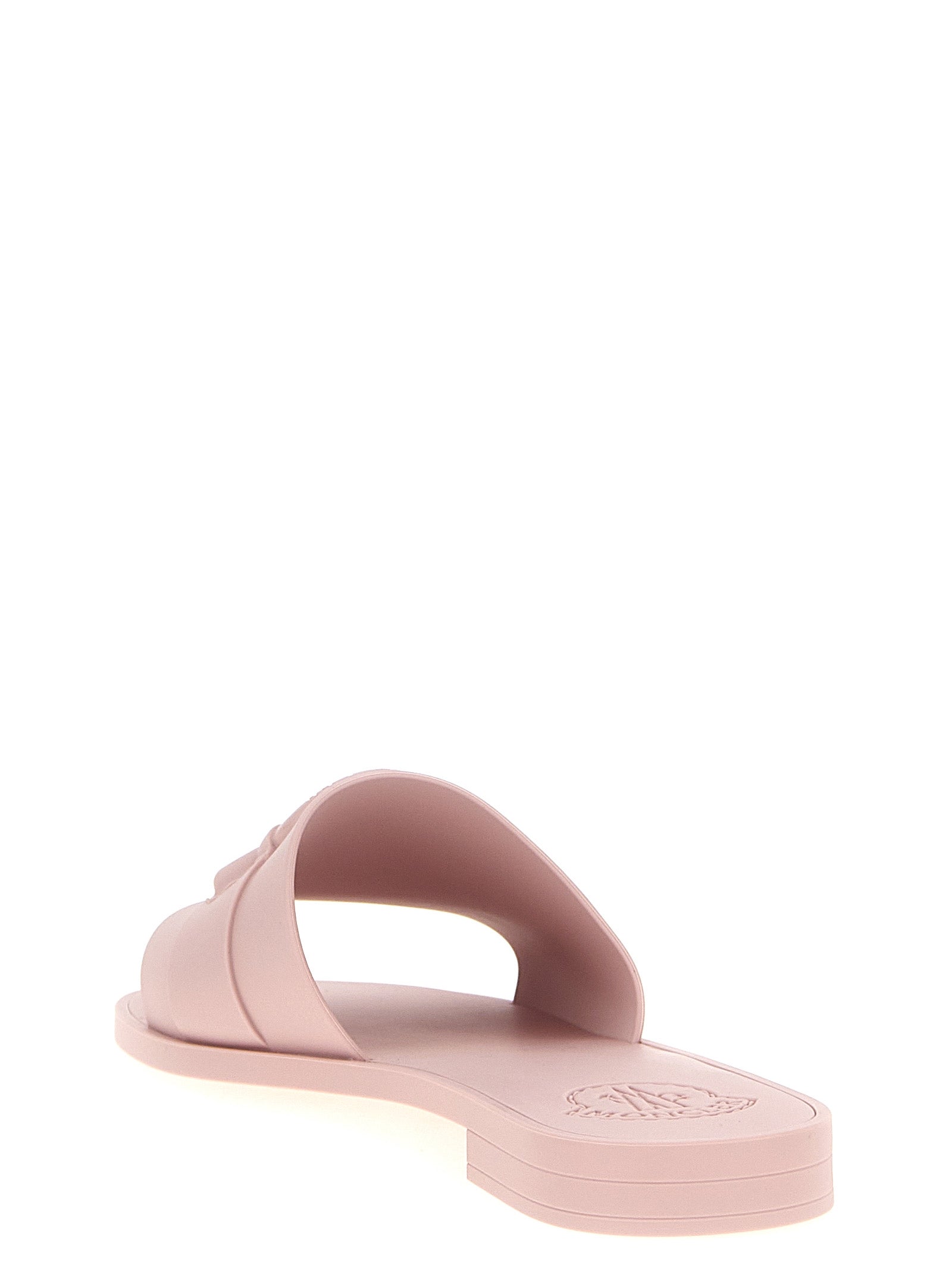 Moncler Mon Slides Sandals in Pink — Women’s Luxury 55
