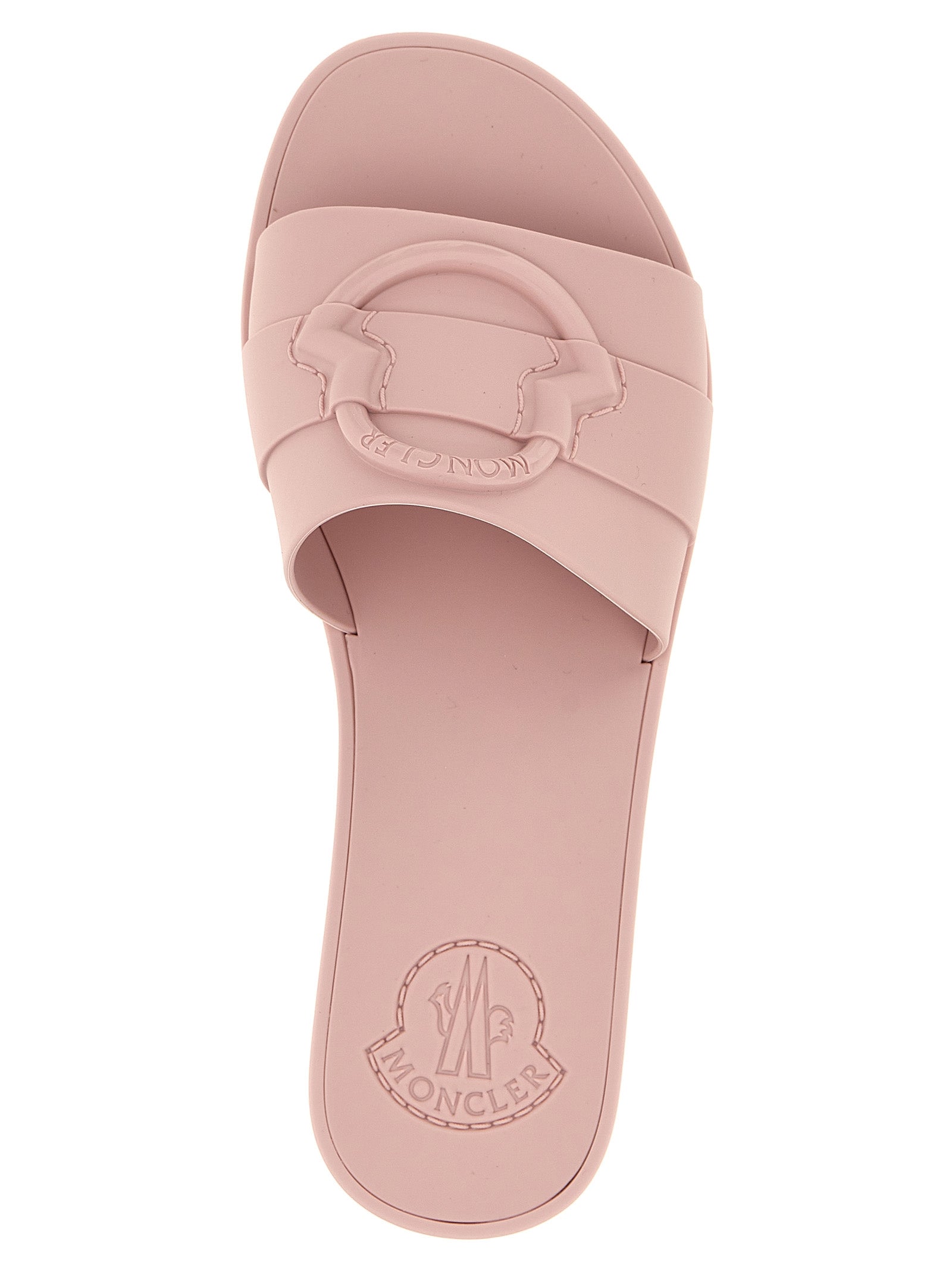 Moncler Mon Slides Sandals in Pink — Women’s Luxury 55
