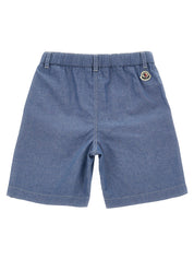 Moncler Enfant Denim Bermuda Shorts — Short Trousers
