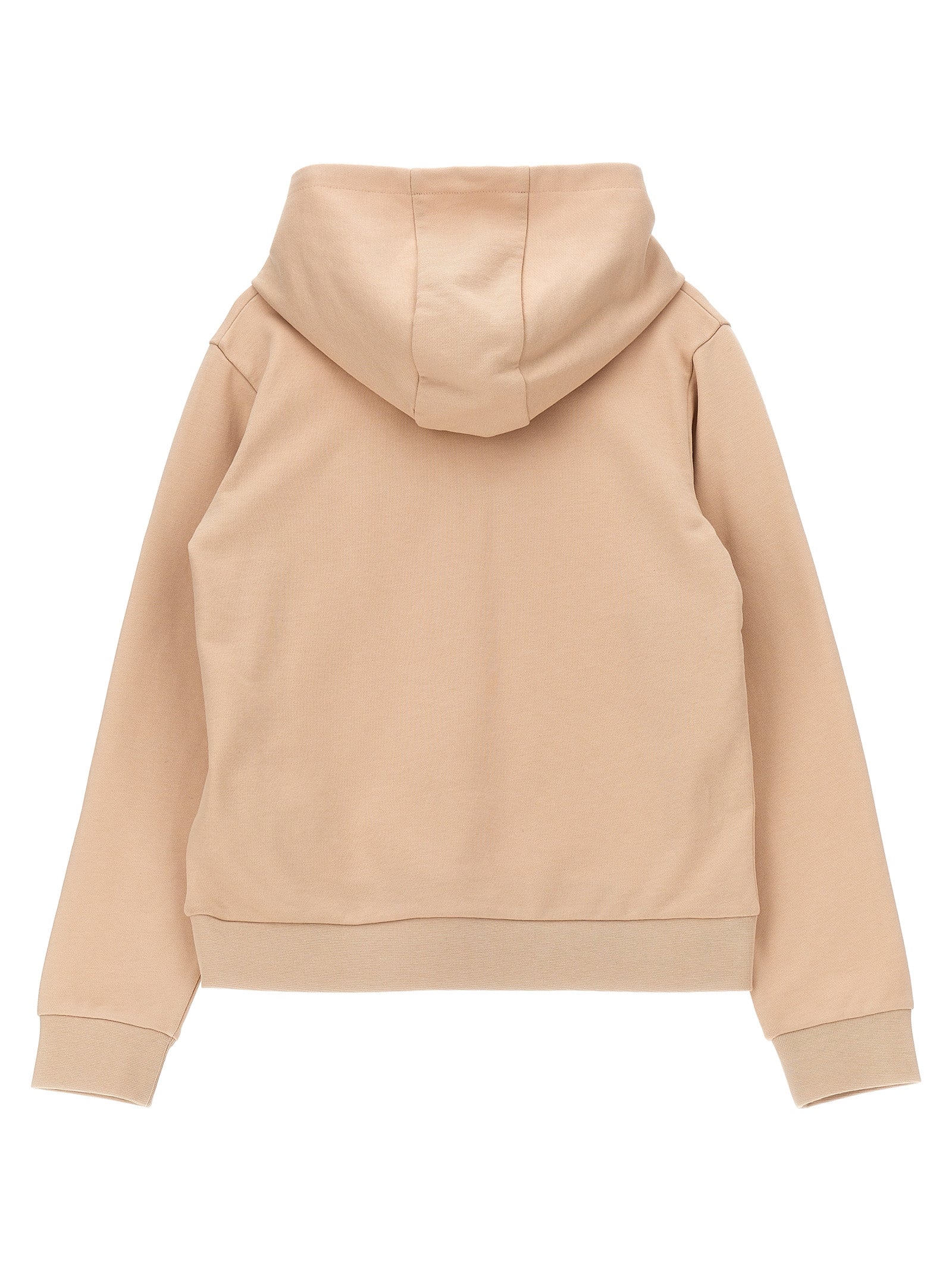 Moncler Enfant Pink Embroidered Hoodie for Girls