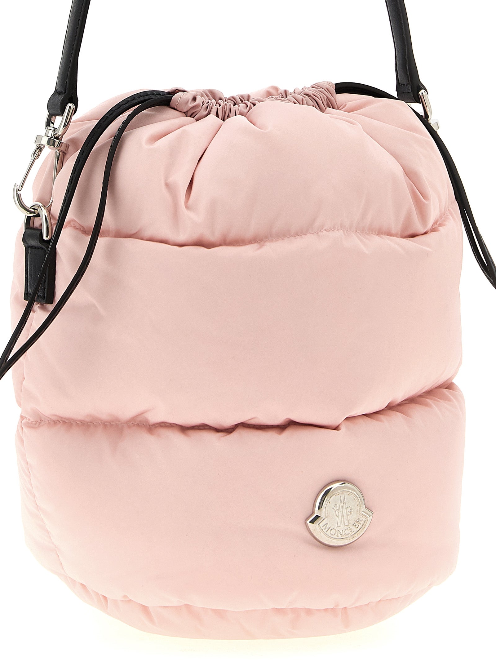 Moncler Caradoc Bucket Bag – Pink Quilted Handbag | Aumifour