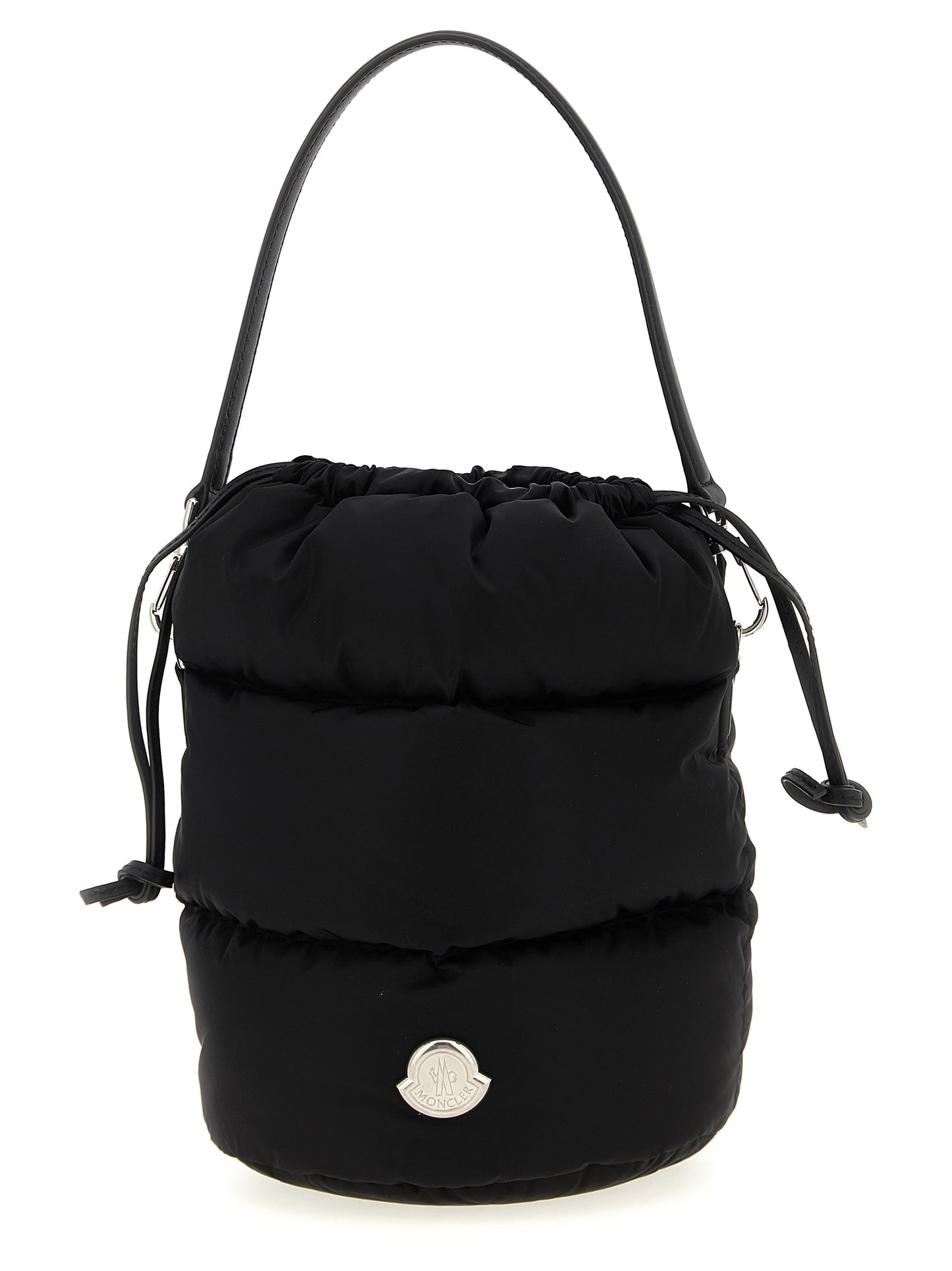 Moncler Caradoc Bucket Bag — Quilted Nylon Handbag