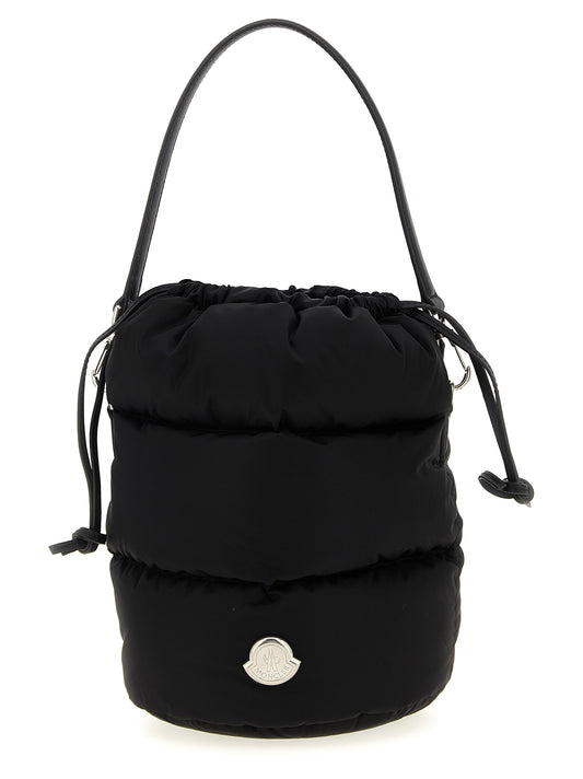 Moncler Caradoc Bucket Bag — Quilted Nylon Handbag