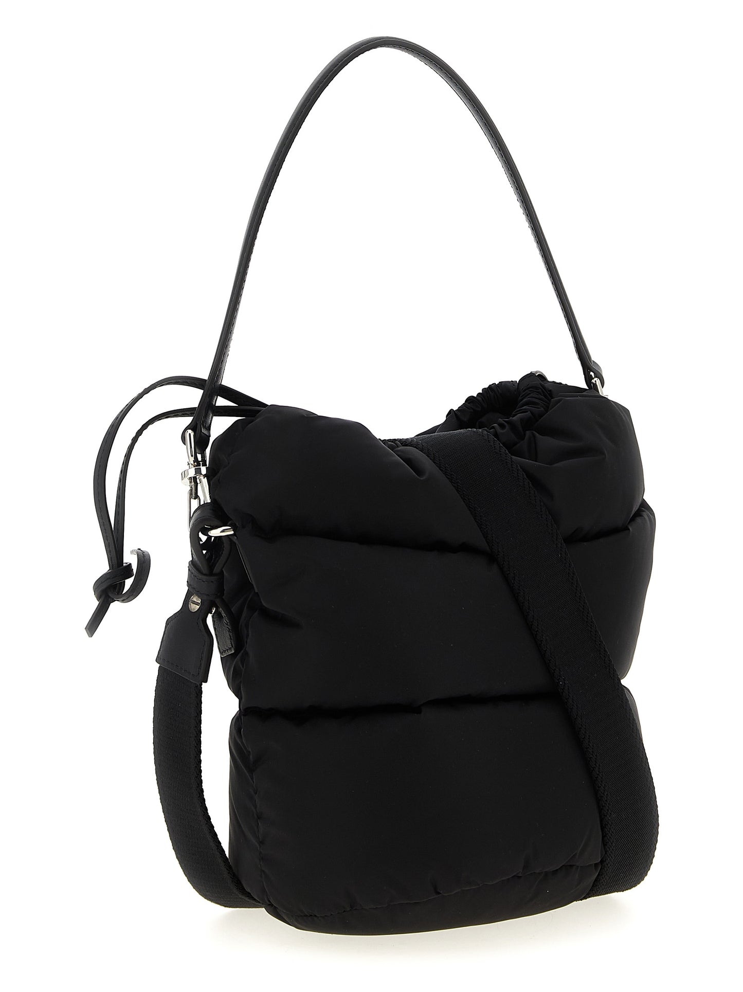 Moncler Caradoc Bucket Bag — Quilted Nylon Handbag