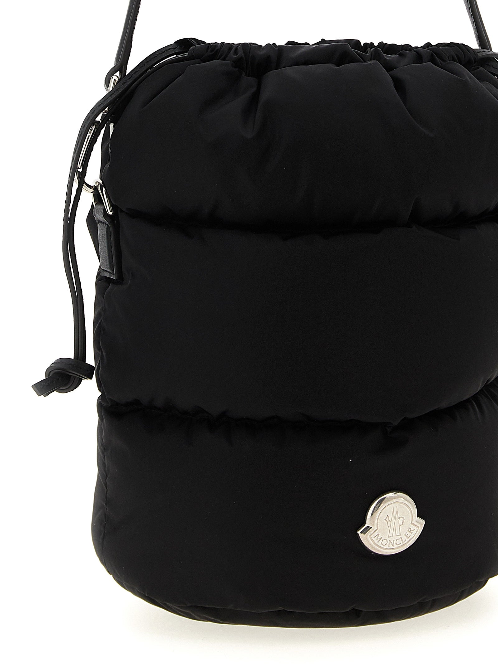 Moncler Caradoc Bucket Bag — Quilted Nylon Handbag