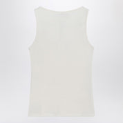Calvin Klein Ivory ribbed tank top