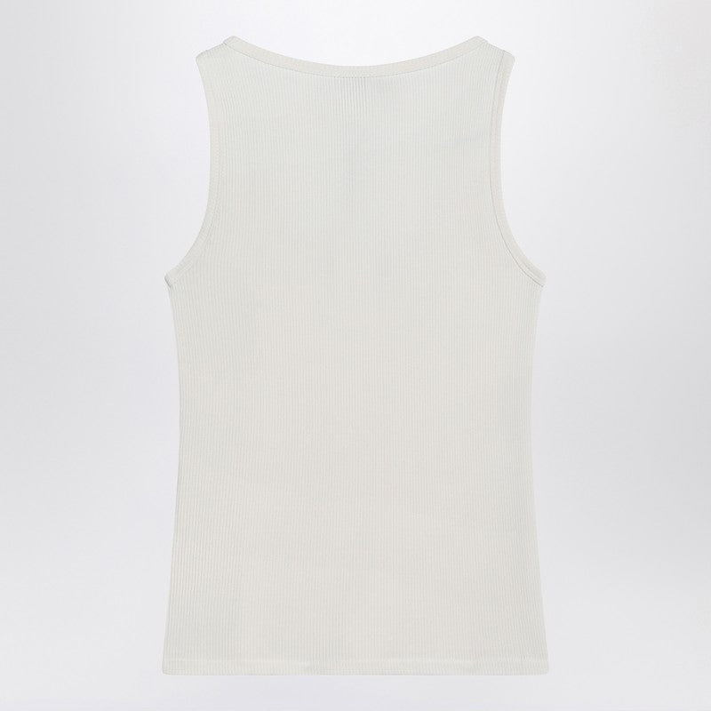 Calvin Klein Ivory ribbed tank top