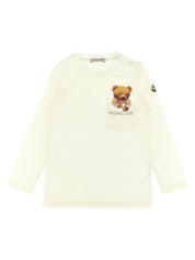 Moncler Enfant Pocket T‑shirt — Kids Topwear (White)