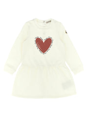 Moncler Enfant Printed Dress for Girls - White, FW25