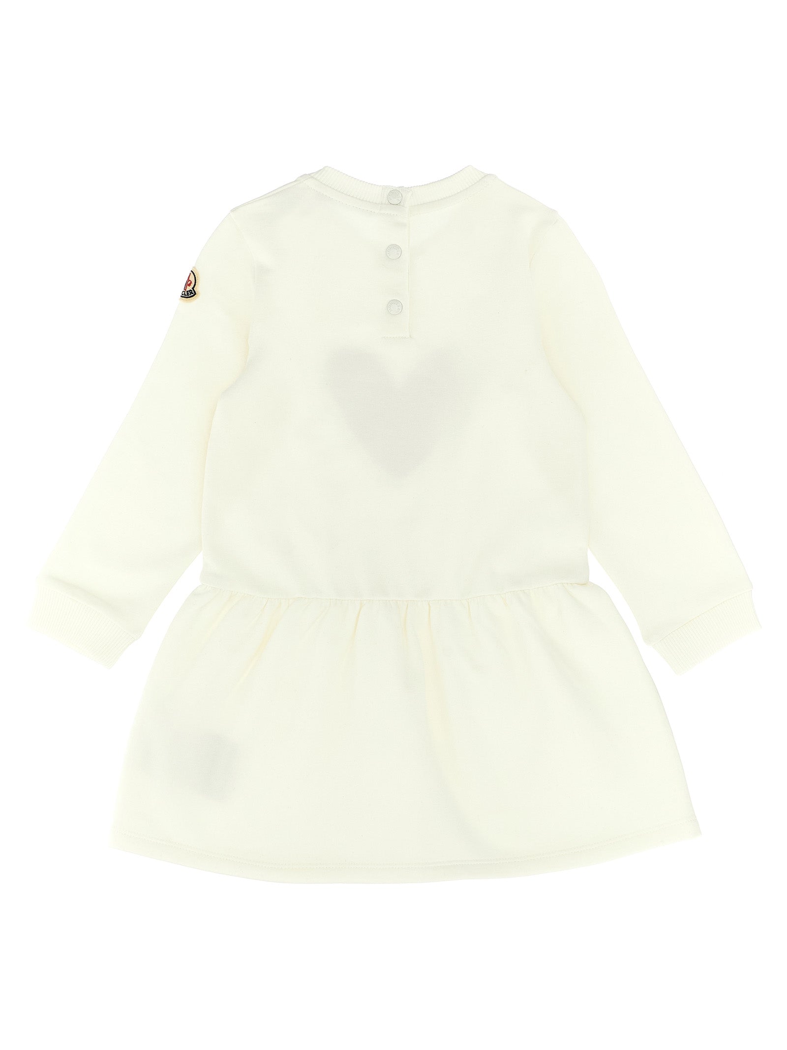 Moncler Enfant Printed Dress for Girls - White, FW25