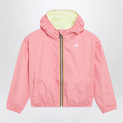 K-Way Jake Reversible Jacket Pink/Lime Yellow