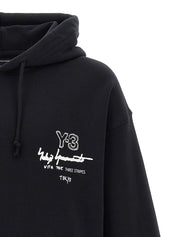 Y-3 Graphic Ft Hoodie - Black Women's Topwear