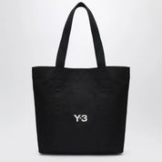 adidas Y-3 Black canvas bag with logo print