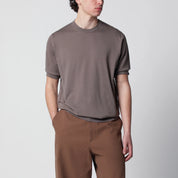 JOHN SMEDLEY Kempton Moss Beige Cotton Sweater
