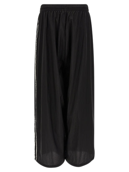 Y-3 Raw Edge 3 Stripe Wide Joggers — Trousers for Women