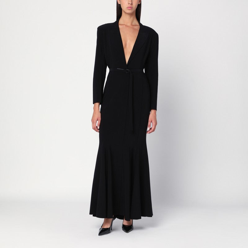 Long black mermaid dress — Norma Kamali