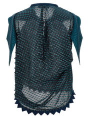 Kiko Kostadinov Weathervane Top — Silk Patchwork Top