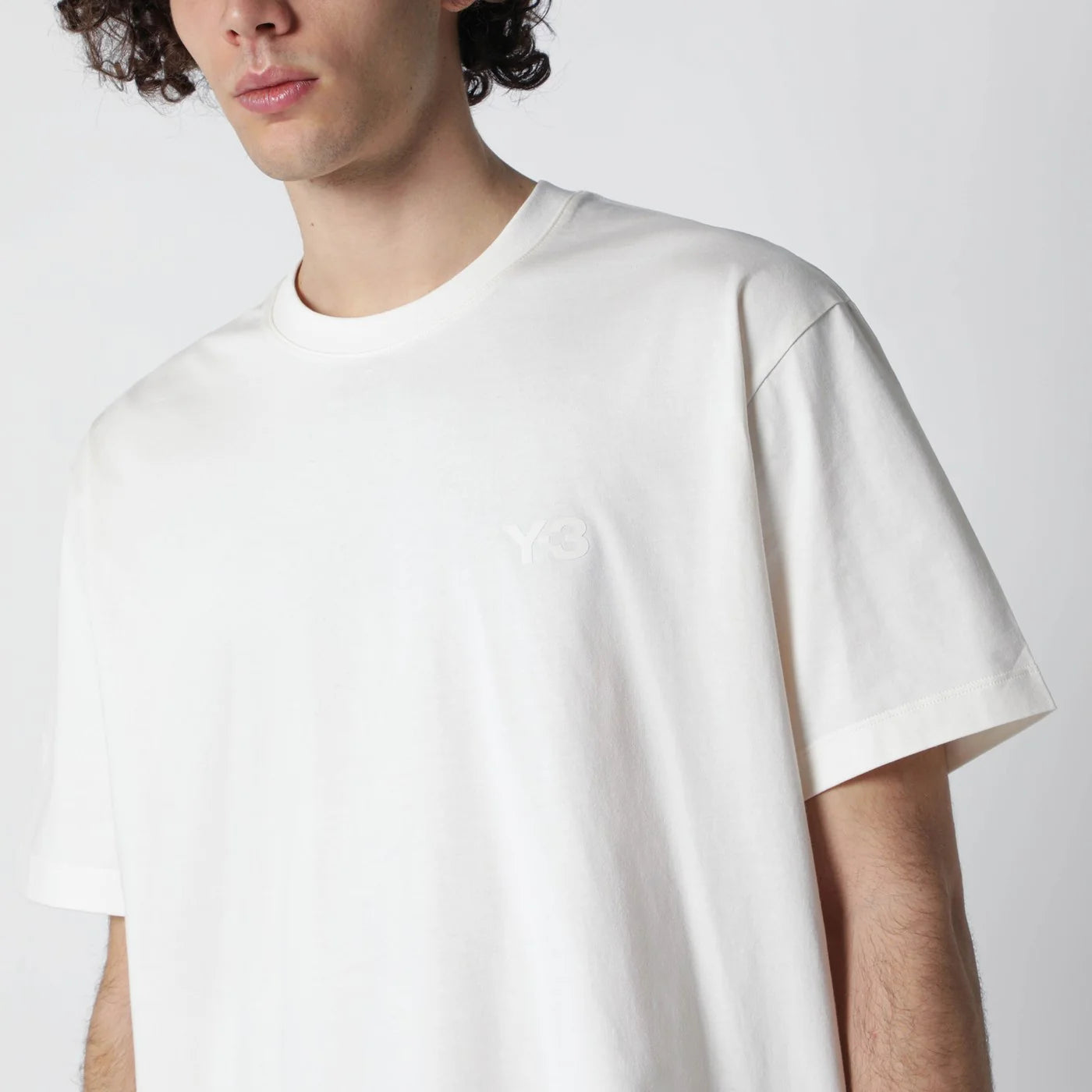 adidas Y-3 Chalk white T-shirt with logo